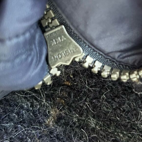 TONET made in Italy Alpaca blend Plaid Hooded Coat - Picture 8 of 11